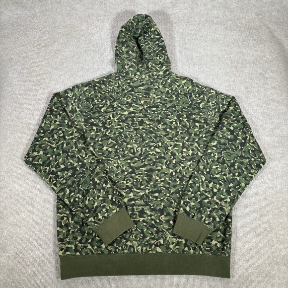 LRG Lifted Research Group Hoodie Sweatshirt Mens L Full Zip Green Camo Skate Y2K - Picture 5 of 12